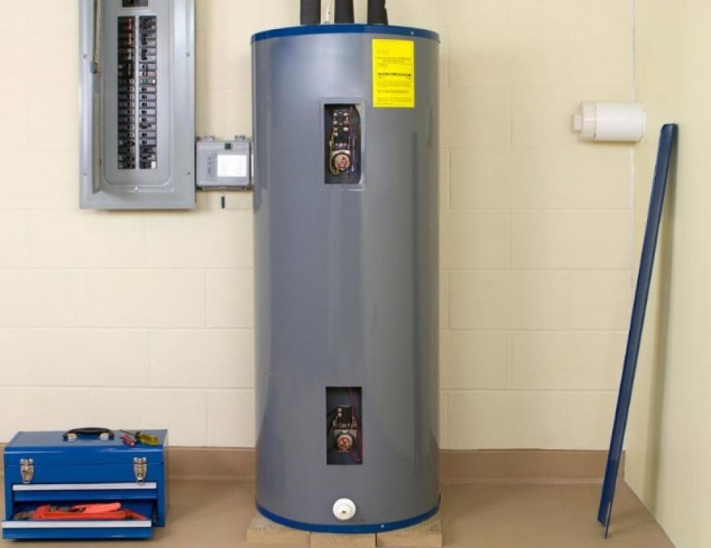 newly installed water heater